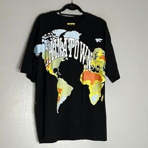 CHINATOWN MARKET Global markets thermal image print double sided graphic T-shirt